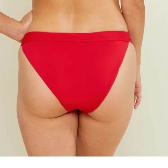 NWT Andie the banded cheeky bottom cherry red swim bikini bottom XXXL - Picture 2 of 4
